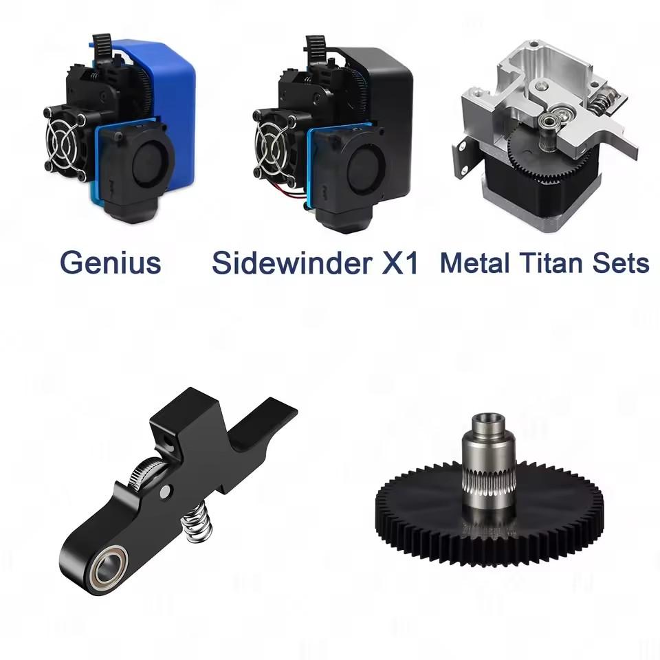Ny Oppgradert 1,75 mm Metall Ekstruder Nivå Tannhjul for Artillery Genius Sidewinder X1 X2 Hornet Titan Aero Ekstruder Løpehjul Arm Tannhjul