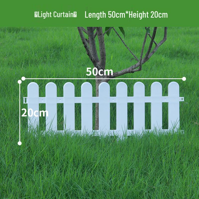 Dual-Use Plastic Picket Fence for Garden, Flower Bed, Courtyard, or School