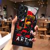 Husa de telefon 2D cu model Doodle Art pentru Samsung S26 S25 S24 S23 S22 S21 S20 A56 A55 A36 Husă de protecție din sticlă securizată