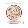 French Ceramic Plates Exquisite Flower Pattern Steak Cake Dishes Household Fruit Plates Household Noodle Bowls Ceramic Tableware