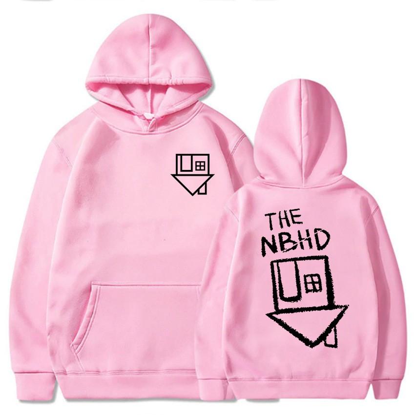 Soft Andcomfortablemenhoodiesforautumnandwinterneighborhood Bandprintedoutdoorsweatshirtship-hopstreetwearhoodieswarmfleecetops