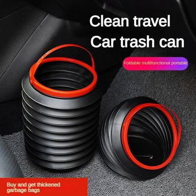 Vrecko na odpadkový kôš do auta Multifunkčné skladacie vedro na dáždniky na uloženie do auta