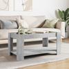 LED Coffee Table Concrete Grey 93 x 53 x 45 cm Particleboard
