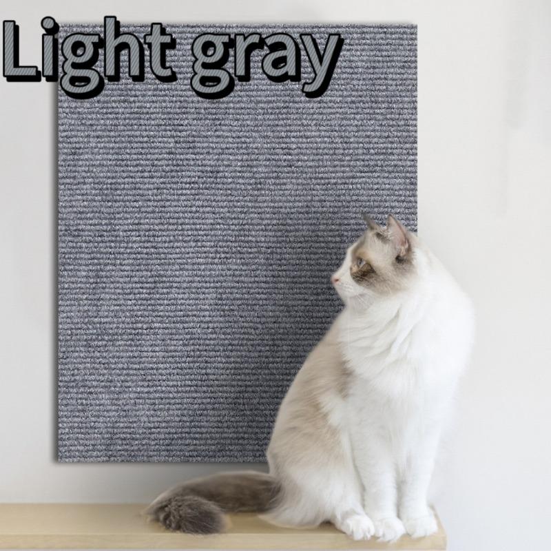 

Winter Self-Adhesive Anti Cat Scratch Wall Sofa DIY Cats Scratch Protection Paws Sharpen Trimmable Carpet Cats Scratch Board 30x30cm&1pcs світло-сірий колір