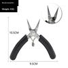 Jewelry Pliers Straight Long Nose Nippers Stainless Steel Toothless Sharp Mini Nose Pliers For Wire Bent Manual Diy Model Pliers