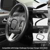 Central Control Steering Button Frame Trim Car Interior Decoration Fit for Dodge Challenger Durango Charger 2015-2025 Interior Accessories,Black