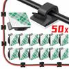 Self Adhesive Cable Clips Cord Management Wire Holder Organizer Clamp Desk Tidy Cable Manager In Car Home Office Clips 10-50Pcs