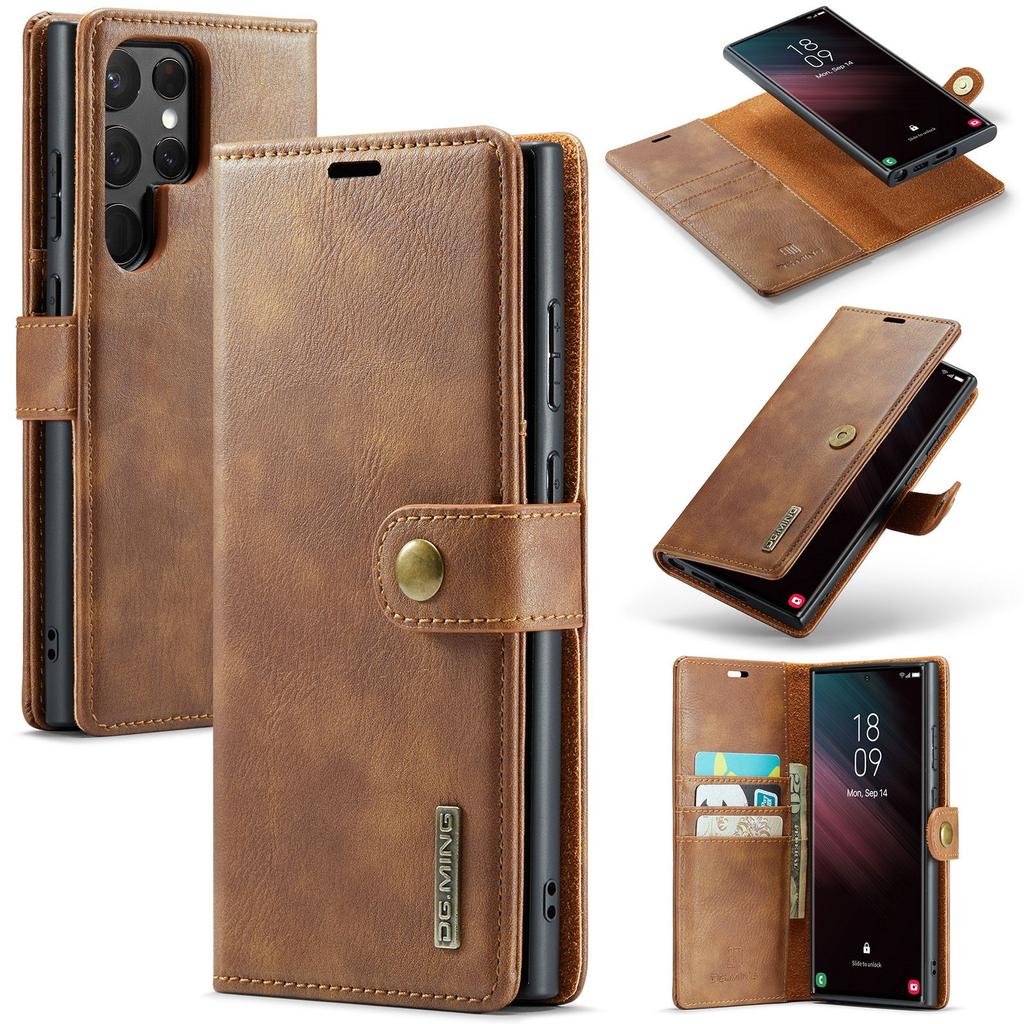Applicable To Samsung S23 Ultra Magnet Split Leather Case Wallet Protective Case S23 2-in-1 Split Mobile Phone Case