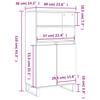 Highboard Concrete Grey 60 x 36 x 110 cm Particleboard