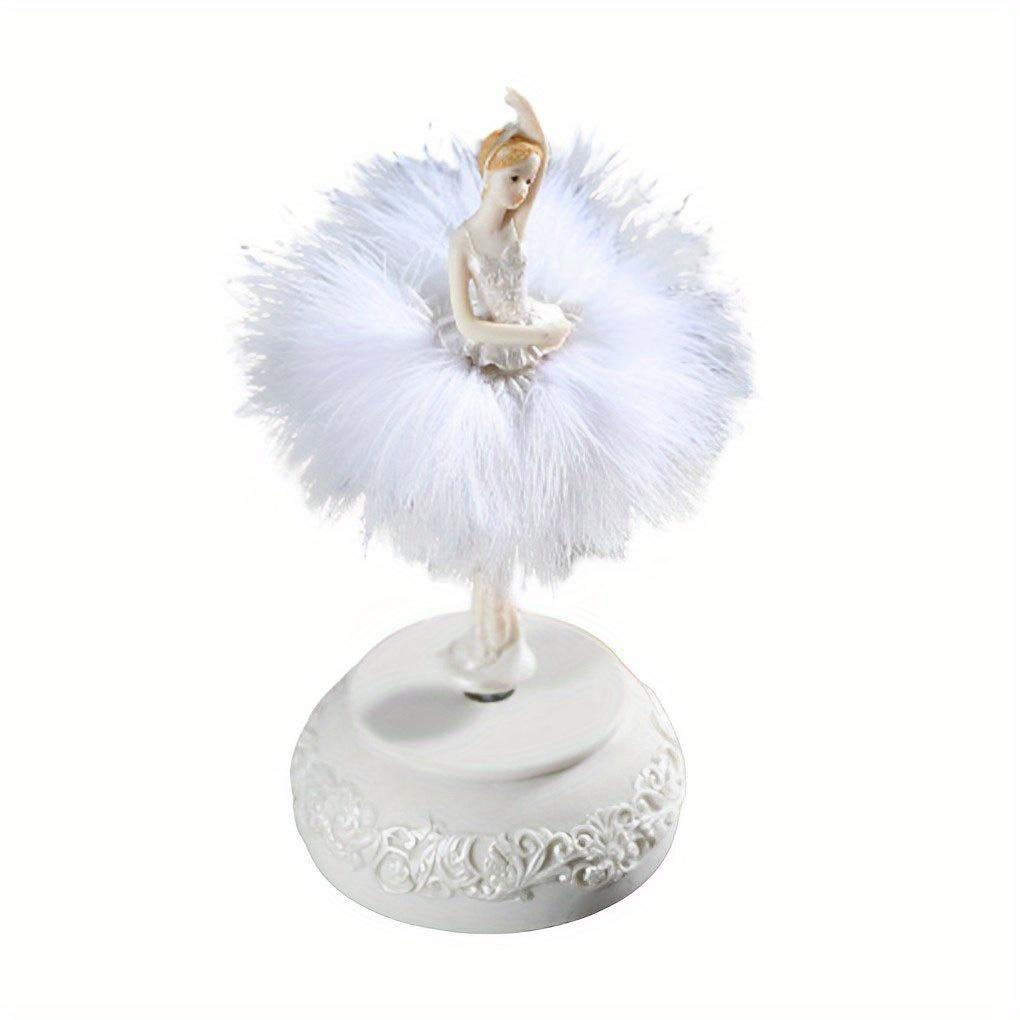 1Pc Rotating Ballet Music Box - Elegant Dance Girl's Desktop Handicraft Figurine Box Friend's Wedding Birthday & Christmas Gift