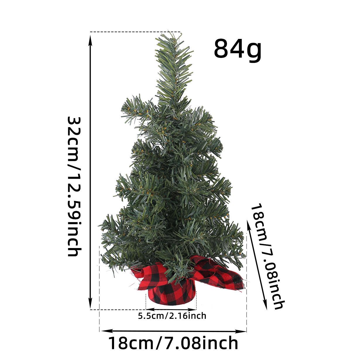 

Красно-черная сетка, настольное украшение «Рождественская елка», рождественская вечеринка, реквизит для витрины «Елка из сосновых иголок», рождественские украшения Pack of 1