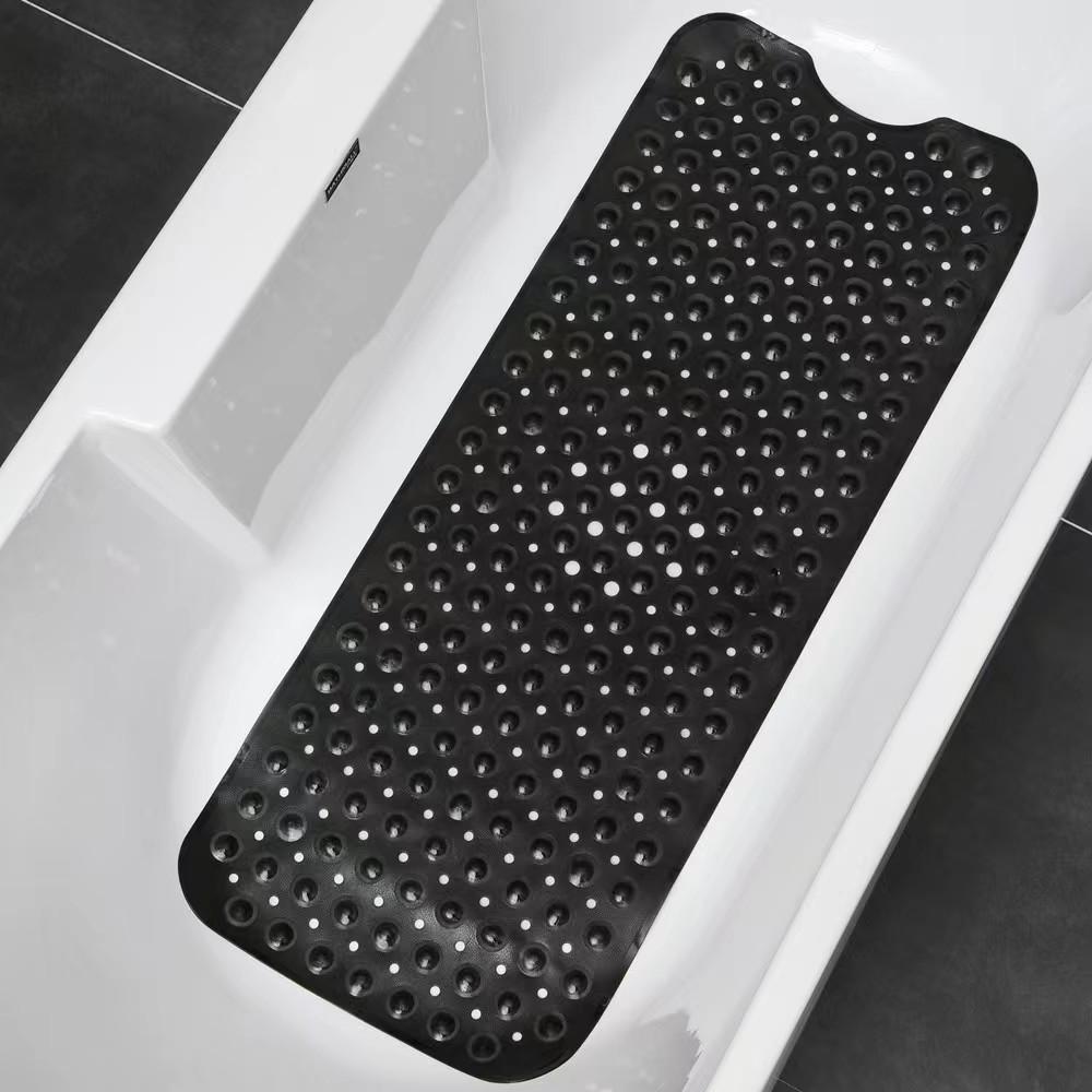 Bathtub Anti-Slip Shower Mat - Bathroom Foot Pad with Suction Cups to Prevent Falls