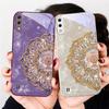 Fragrant Golden Mandala For Samsung A01 02 A03 Core 04 05 A06 10 12 A13 14 5G 15 16 M02 12 Note 8 9 10 20 glass Ultra phone case
