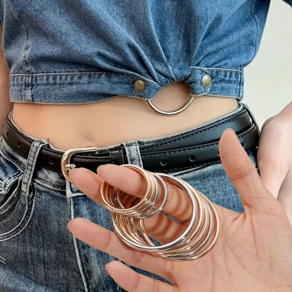 Adjustable Hem Clip Metal Ring No Sew Clip Creative Fabric Fastener For Dresses