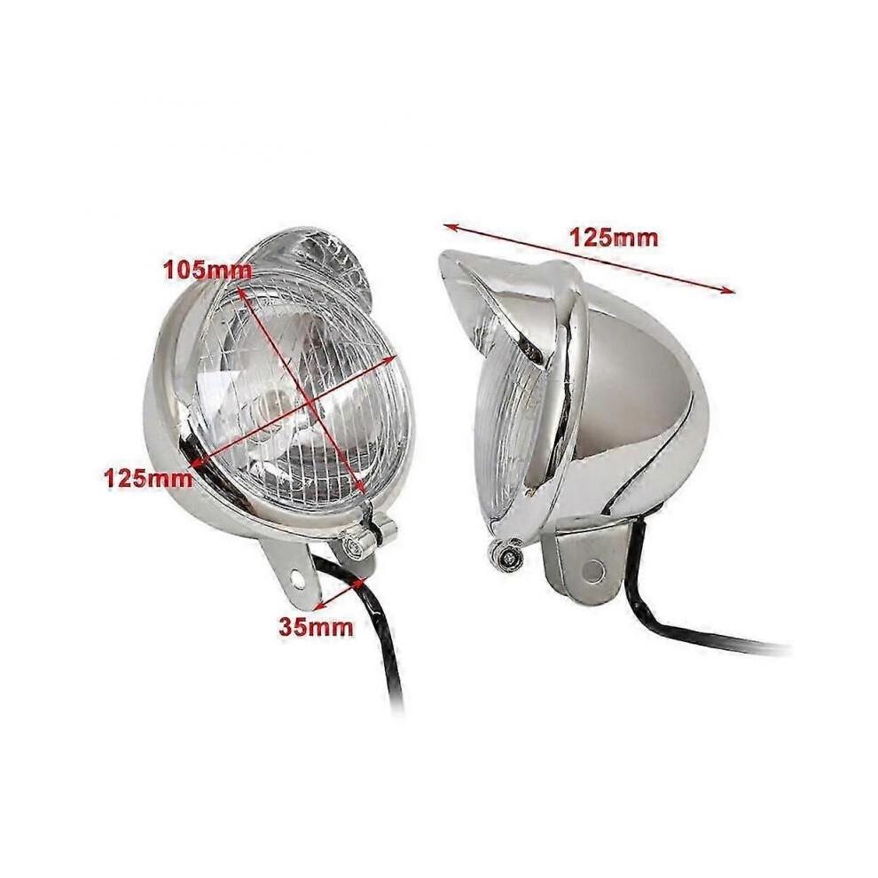 2Pcs Chrome Motorcycle Passing Fog Lights for Kawasaki Vulcan VN800 VN900 VN1500 VN1600 VN1700 VN2000