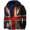 Herren Kapuzenpullover Lockerer Schnitt Mit 3D Digitalem Tierdruck Air Layer Stoff Langarm Freizeit Oberteil Alles