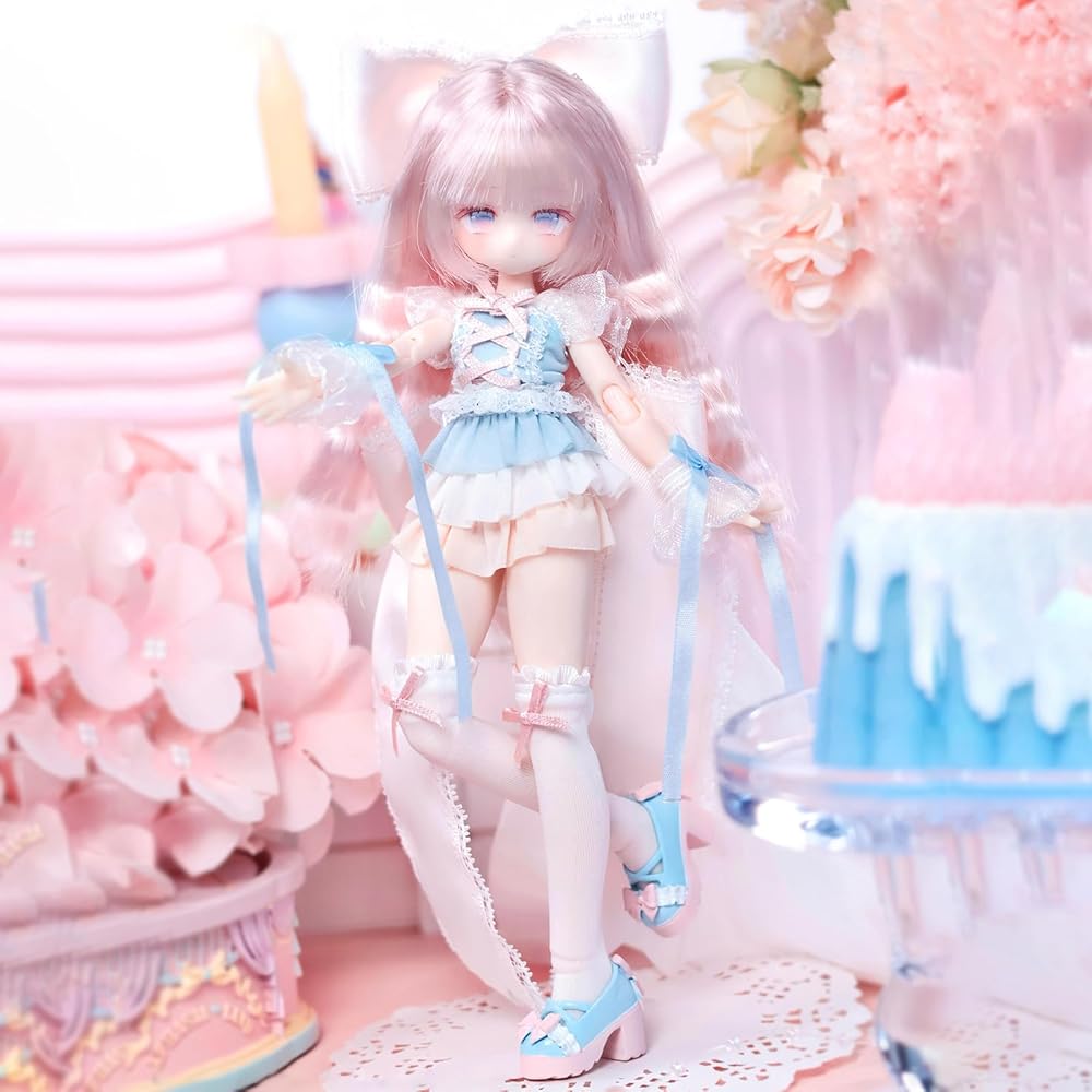 MJD Doll 1/8 Scale Action Figure 20cm PVC ABS Collectible Anime Figure with Outfit