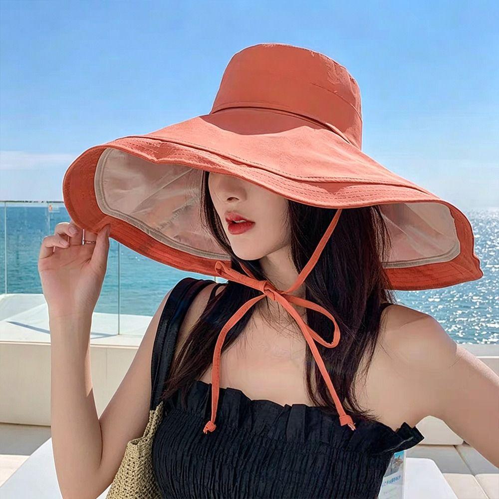 Double-Sided Sunshade Cap Foldable Sun Hat Fashion Women's Beach Hat  Outdoor