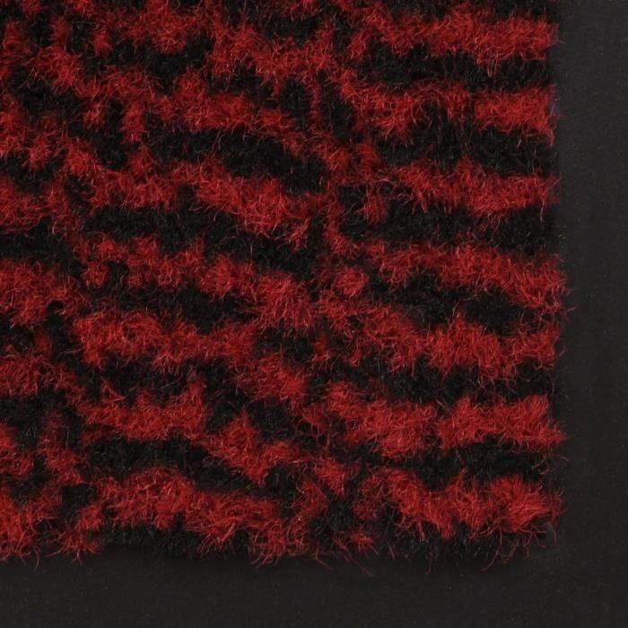 Paillasson - VIDAXL - Rouge - 60 x 90 cm - Antidérapant - Résistant à l'humidité