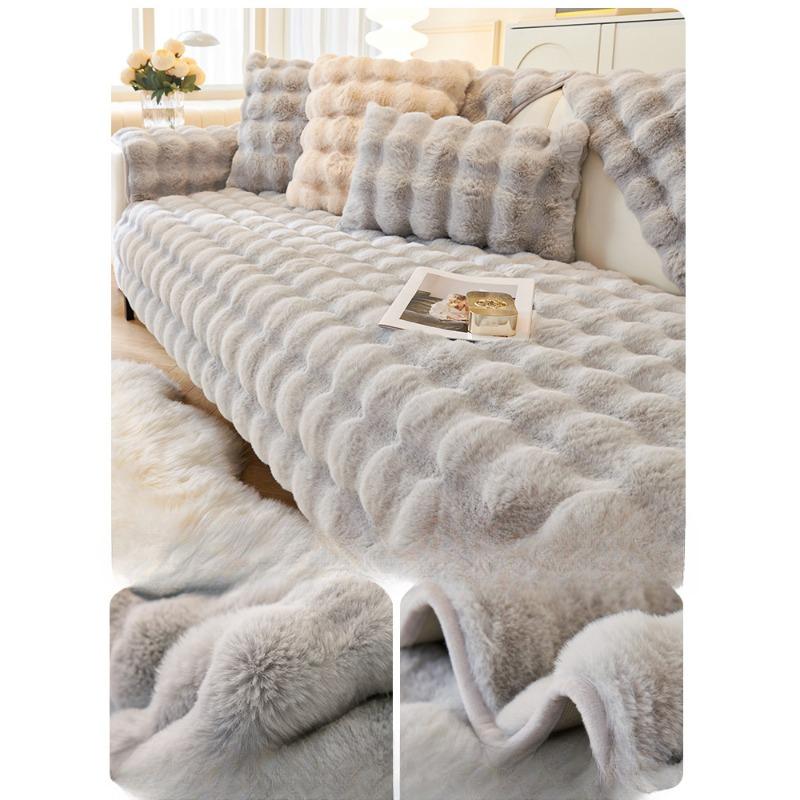 

Плюшевая подушка для дивана, зимняя подушка, утолщенный кожаный чехол для дивана, специальная подушка для сиденья, осенне-зимний чехол, полотенце 120*180cm