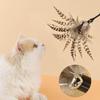 Feder Kätzchen Quaste Spielzeug Kätzchen Lustig Bunte Stange Katze Stab Spielzeug Haustier Katze Spielzeug Interaktiver Stock Haustier Katze Jagd Zubehör