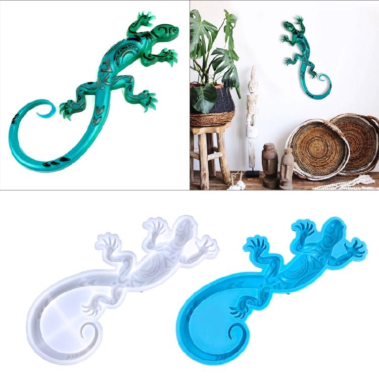 Stereo Gecko Epoxy Casting Mould for Wall Hanging Mount Decor DIY Crafts