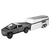 1/32 Tesla Cybertruck Off Road Pickup Trailer Alloy Car Diecast Model Sound and Light Children Toy Fashion Home Furnishings Gifts Boys
