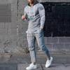 Traje Deportivo de Ocio para Hombre Primavera y Otoño Sudadera Holgada Conjunto Slim de Dos Piezas para Hombre