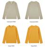 Men's 230g Heavy Cotton Long-Sleeve T-Shirt - Trendy Solid Color Couples' Style for Spring & Autumn