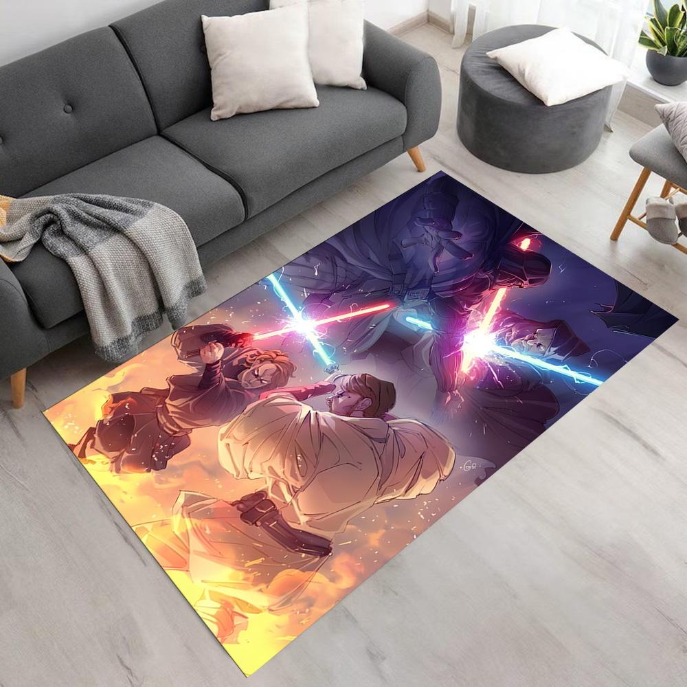 Star Wars Floor Mat Suitable for Foyer Study Room Kitchen Dining Room Antislip Carpet Anime Office Decor Best for Christmas