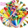 13/30/56/96pcs Retractable Party Blower Plastic Blow Horn Funny Long Tongue Noisemaker for Carnival Holiday Party Decor XJM