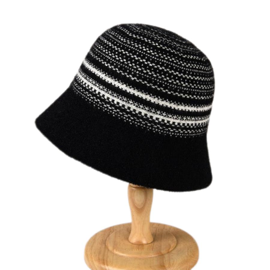 Winter New Luxury Brand Bucket Hat For Women Outdoor Warm Velvet Plaid Cashmere Wool Basin Fisherman Hat Panama Caps Wholesale