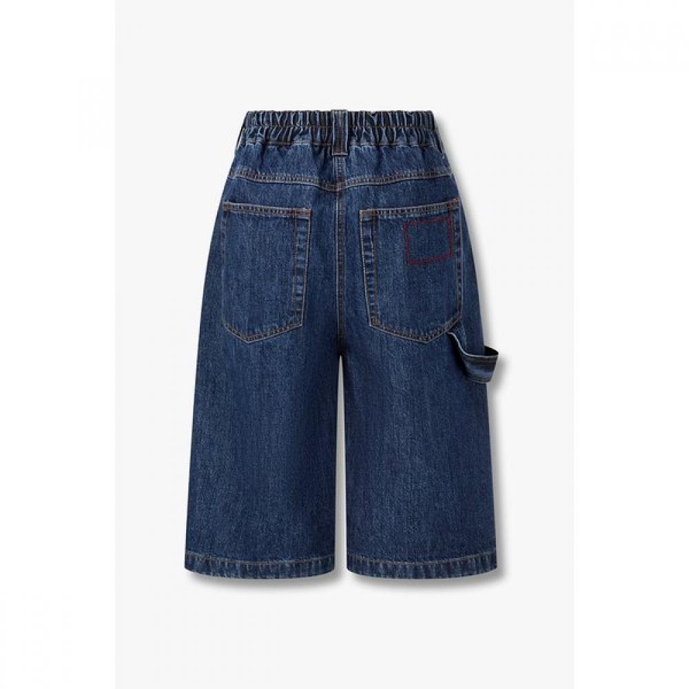 Studio Tomboy Side Tuck Detail Denim Half Pants 9106262301