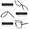 ZENOTTIC (L Size) Fashion Square Prescription Glasses Woman Optical Eyeglasses for Handmade Acetate Anti Blue Light Photochromic
