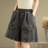 Plus Size Summer Harem Women 2025 Vintage Jeans Casual High Waist Elastic Basic Loose Pants