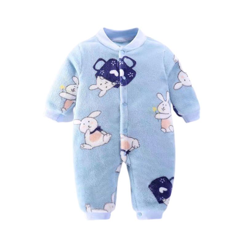 Warm Flannel Newborn Infant Romper Jumpsuit Cute And Cozy Baby Clothes Outfit