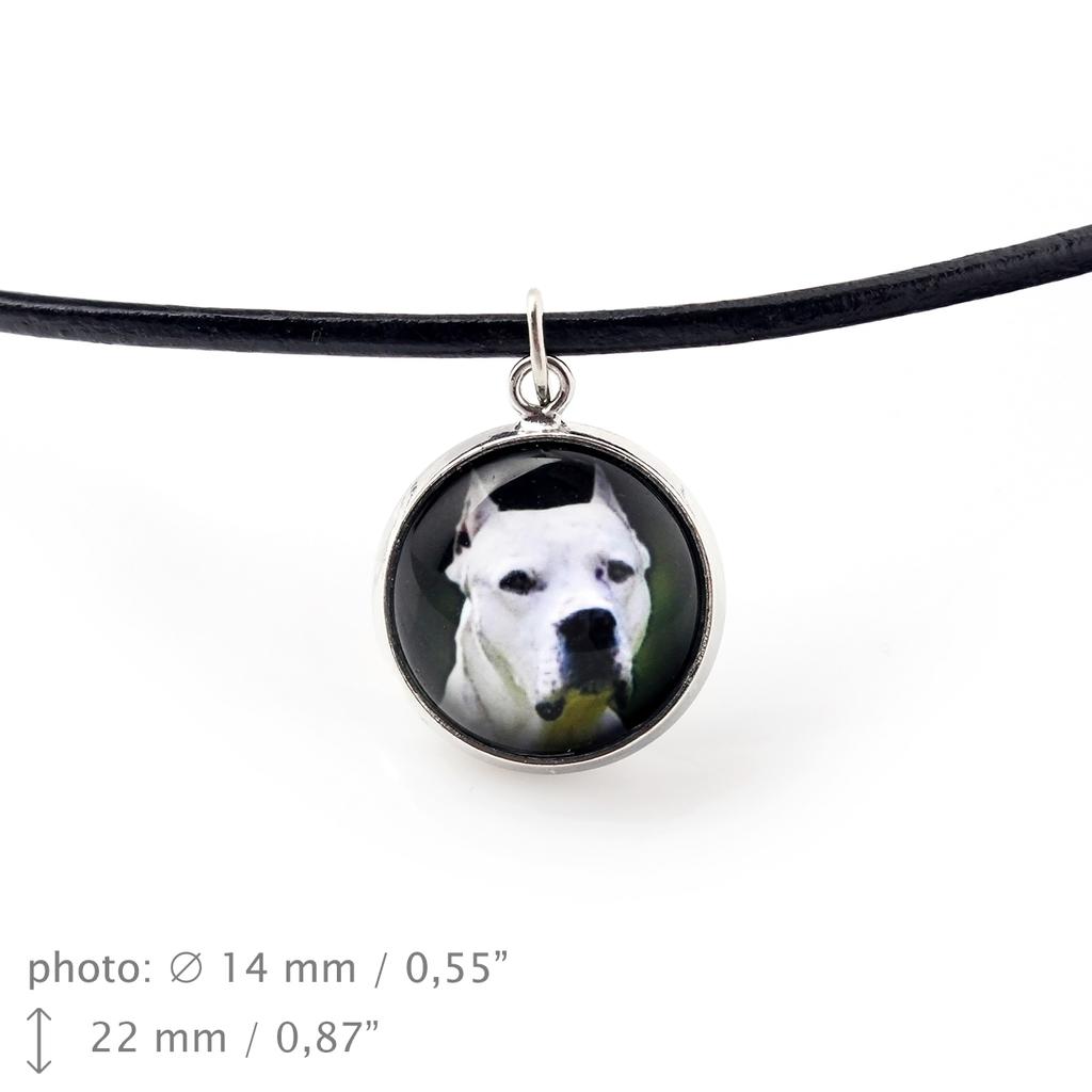 Dogo Argentino – A set of jewelry with your photo, handmade set | Art-Dog