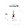Ahthen Copper Bead Charms Jellyfish Dangle Charm Fit Snake Chain Bracelets Necklaces for Women Jewellery Making