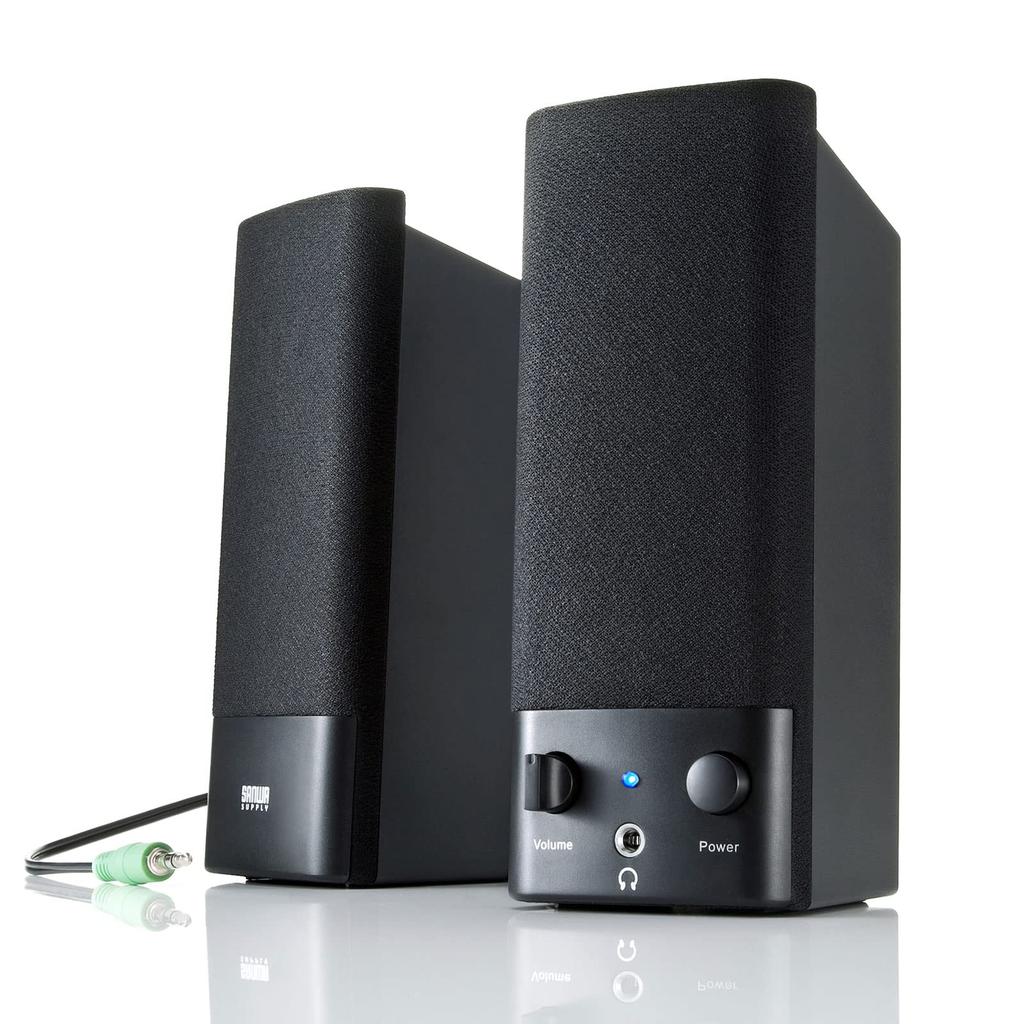 Sanwa Supply Multimedia Speaker Black MM-SPL2N3