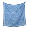 Nuovo foulard quadrato 110 con stampa floreale per donna, hijab musulamani, scialle, fazzoletto, foulard, fascia per capelli, bandana, fasce per capelli
