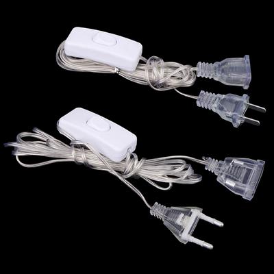1ks 3m prodlužovací kabel s vypínačem EU/US zástrčka pro LED řetězová světla svatební vánoční dekorace LED girlandová světla