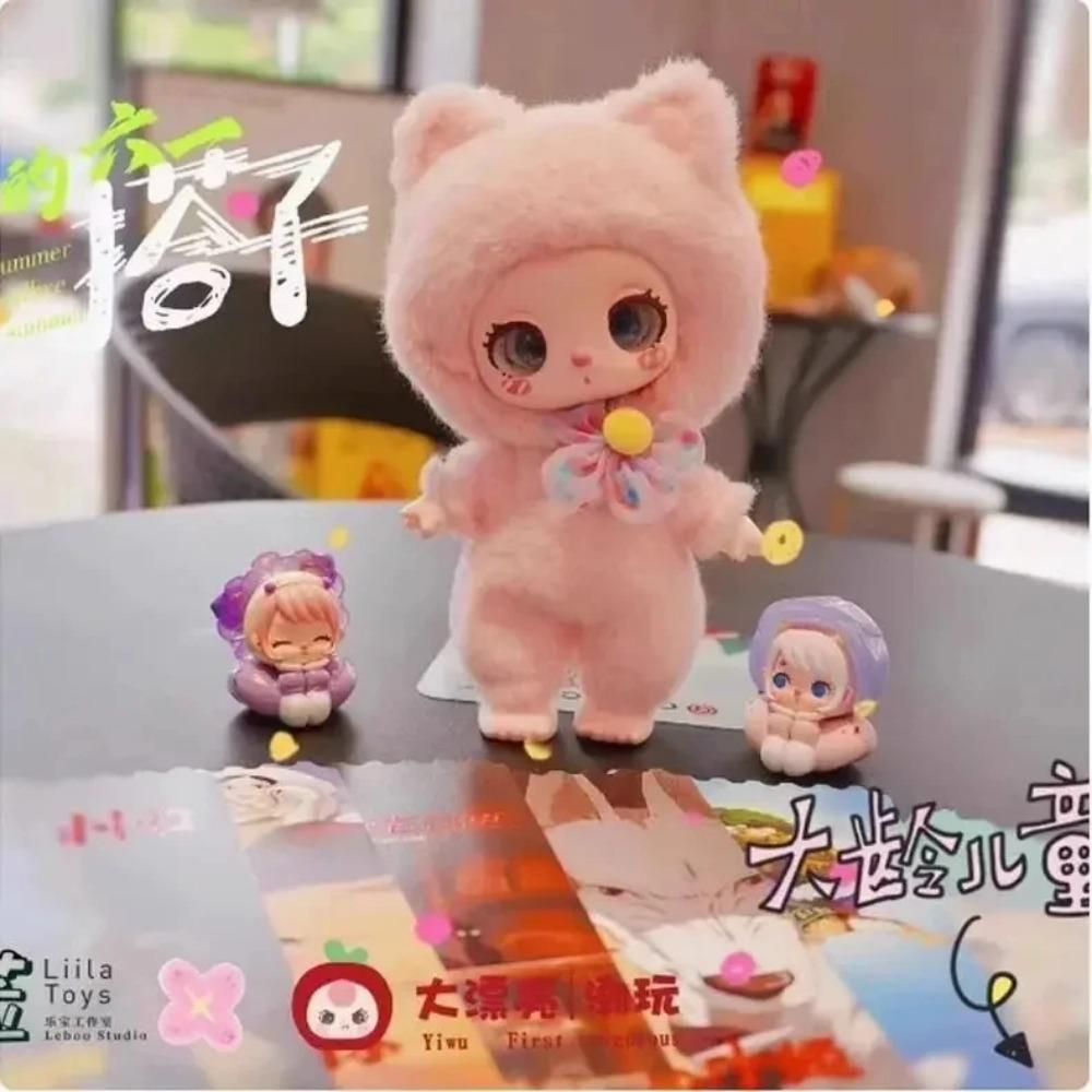 In Stock Liila Lucky Cat Blind Box Lila Lucky Cat Plush Toy Trendy Play Cute Silly Ornament Desk Mystery Box Baby Birthday Gift