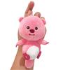 Llavero de muñeca linda de dibujos animados loopy colgante para mochila kawaii linda niña castor corazón regalo para mejores amigos regalo de vacaciones
