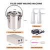 8L/5L/3L Sheep Cow Milking Machine Electric/pulse Milking Machine Milking Pump Stainless Steel Automatic Milking Breeding Tools