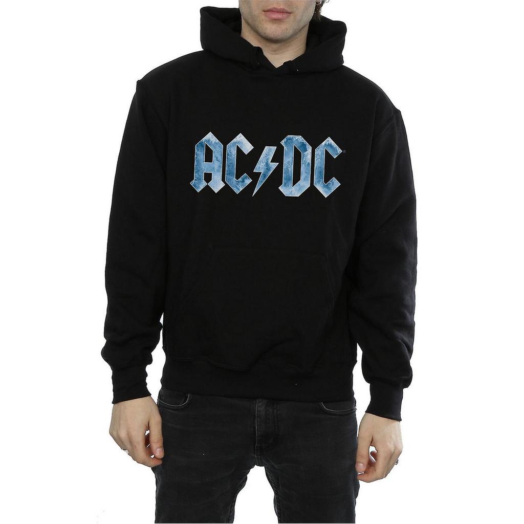 AC/DC Mens Ice Logo Cotton Hoodie