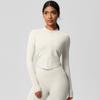 Womens Seamless Fit Quick-Dry Zip-Up Athletic Jacket Yoga Running Gym Workout