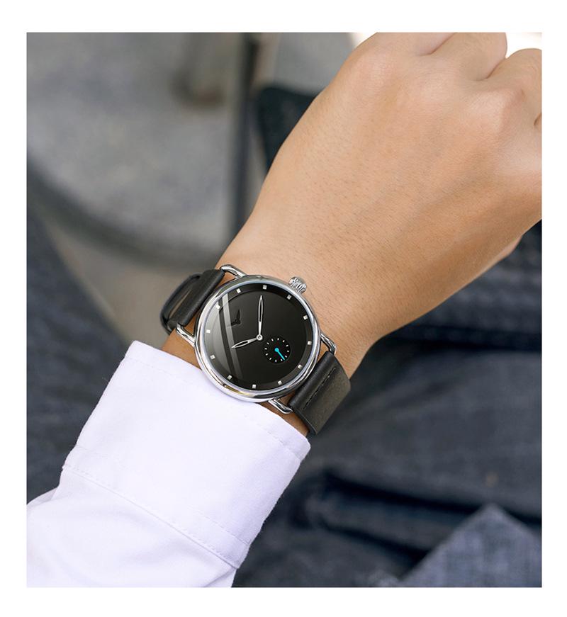 ONOLA Simple Fashion Men's Leather Strap Quartz Watch