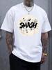 Casual Graphic T-shirt - "Smash" Print