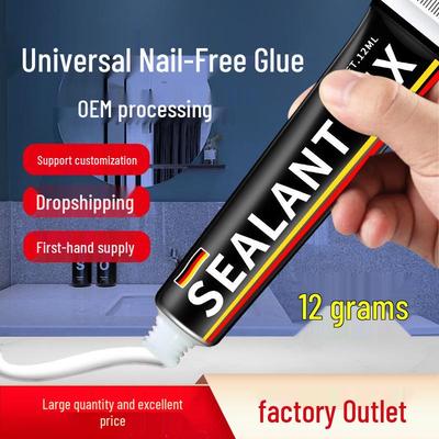 12g SEALANTFIX Nail-Free Strong Adhesive for Metal & Glass - No-Drill Liquid Glue Tube
