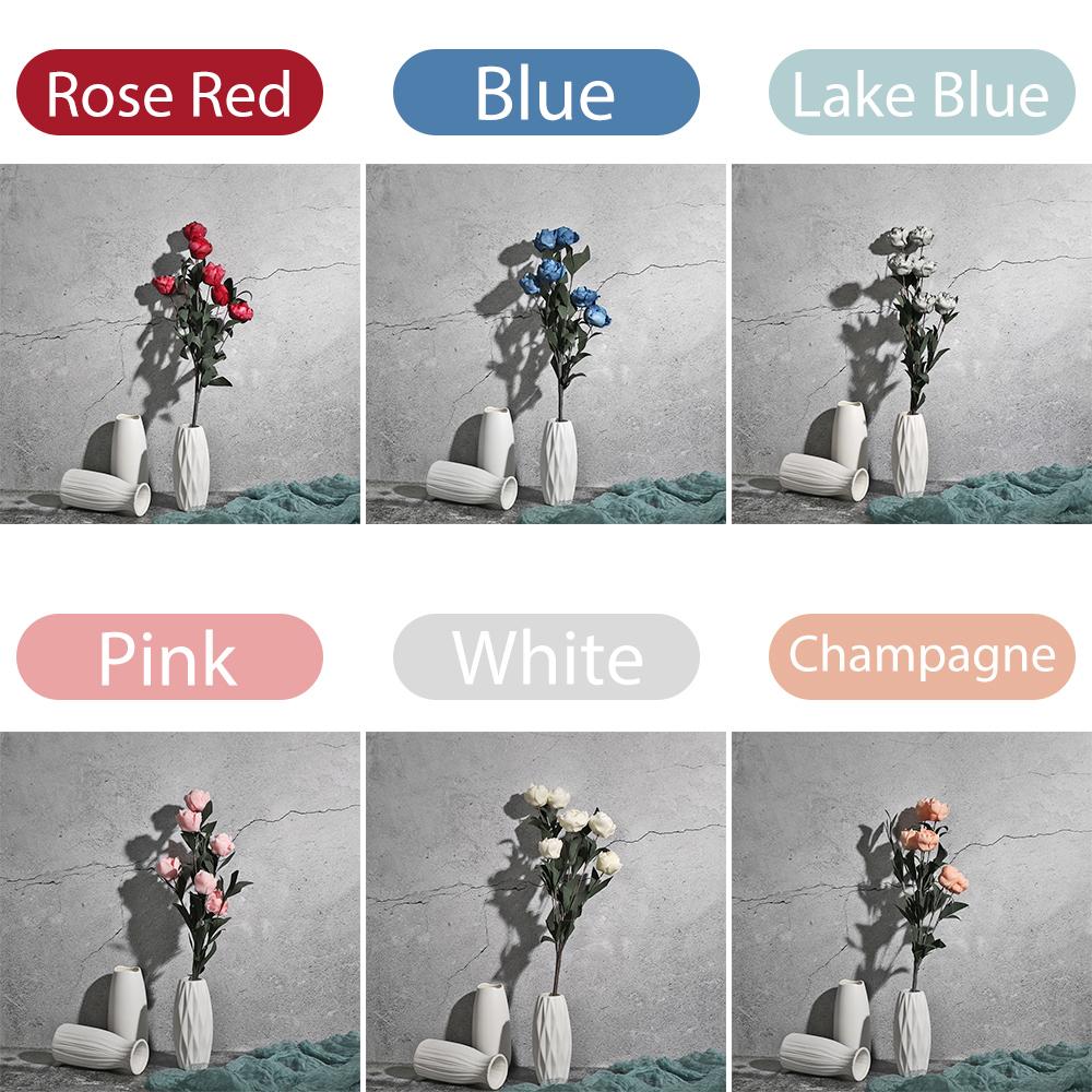 Wedding  Bride Bouquet Floral Arrangement Artificial Rose Hand-Holding Simulation Plant PE Flower